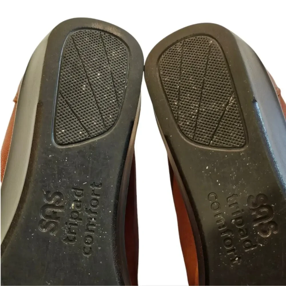 SAS Tripad Comfort Footbed Women's Brown Weave Leather Loafers Size 7.5 M